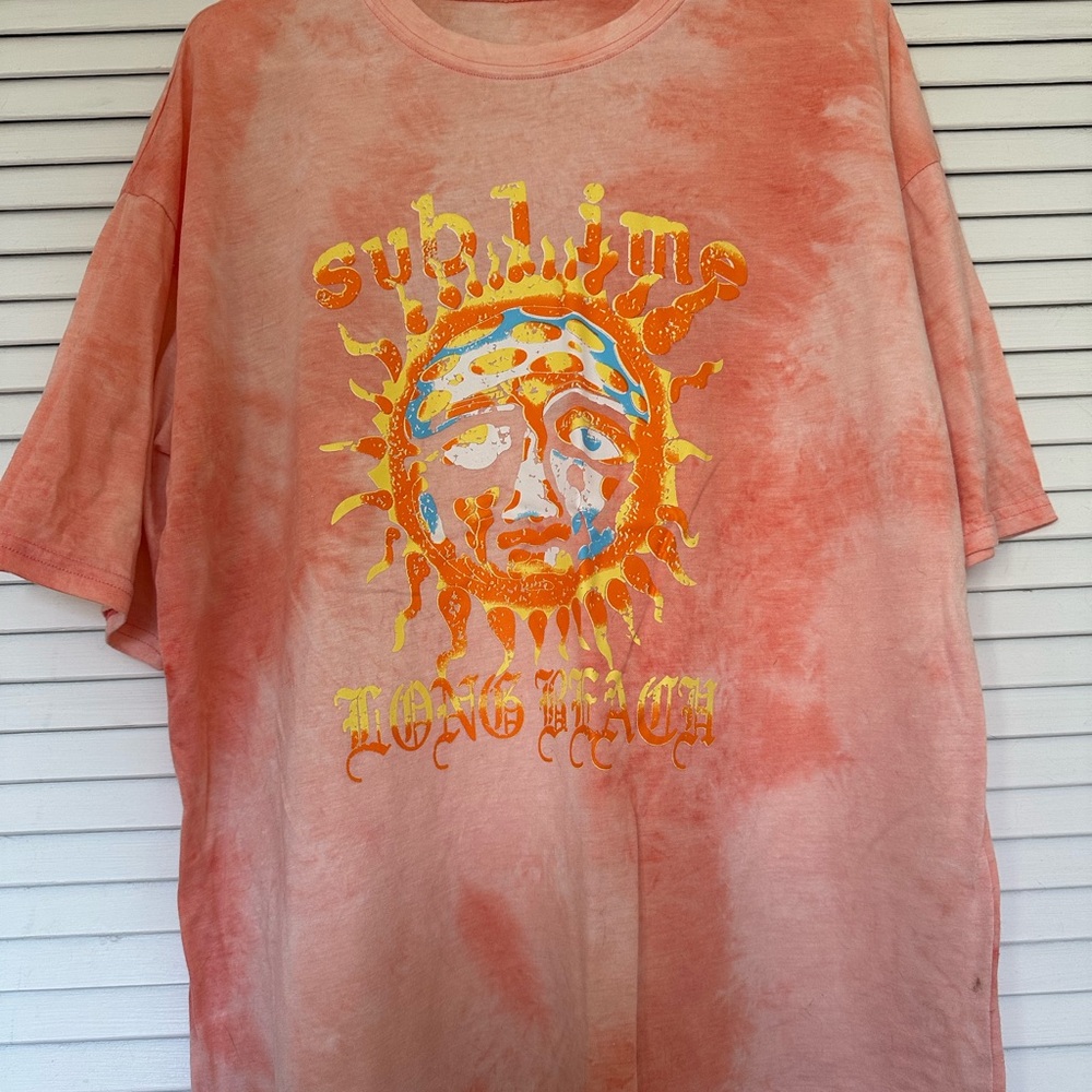 Sublime Tie-Dye Graphic T-Shirt Oversized